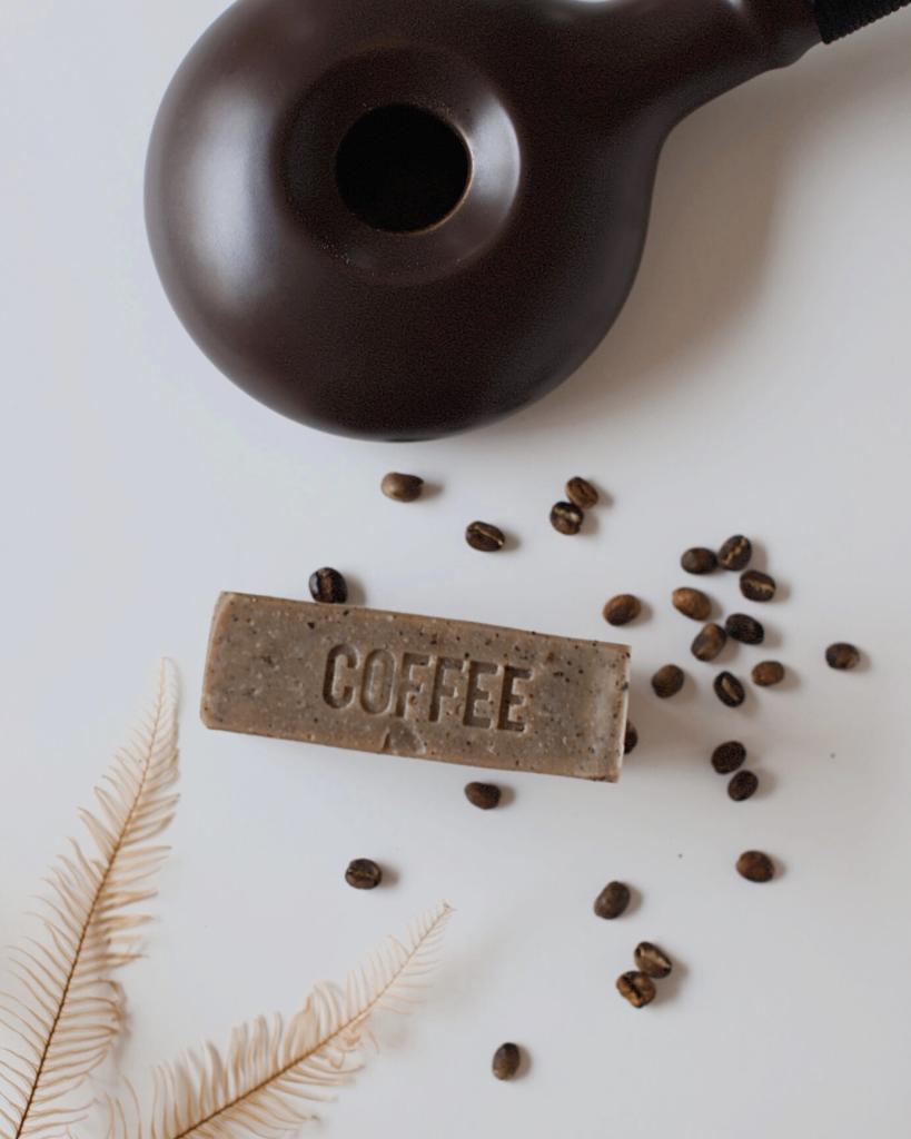 All-Natural Coffee Bar Soap as a sustainable minimalist cleaning choice.