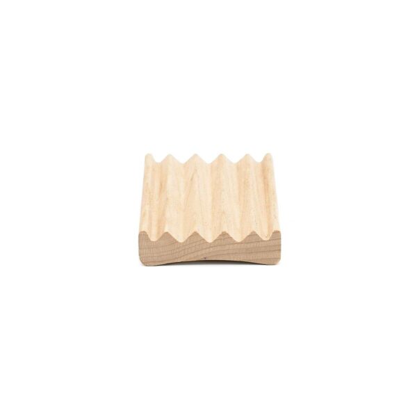 Beechwood Slated Soap Dish Front View | Good Bloke Co.