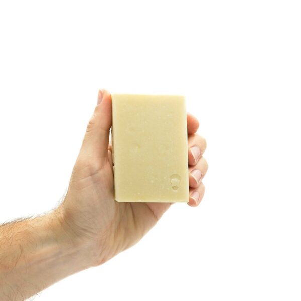 Sustainably produced 6oz salt bar soap.